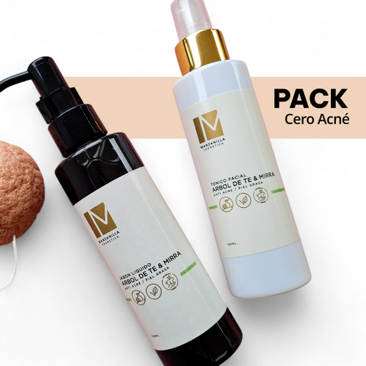 Pack Anti-Acné - Tónico +  Jabón+ esponja