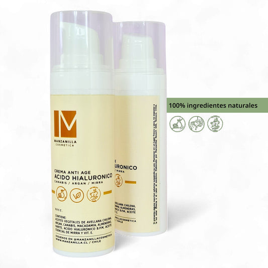 Crema Facial Ácido Hialurónico –  nutritiva, reparadora y anti-age.