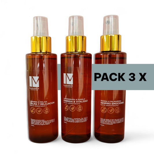 Pack 3 Rocios Aromaterapia Relajación