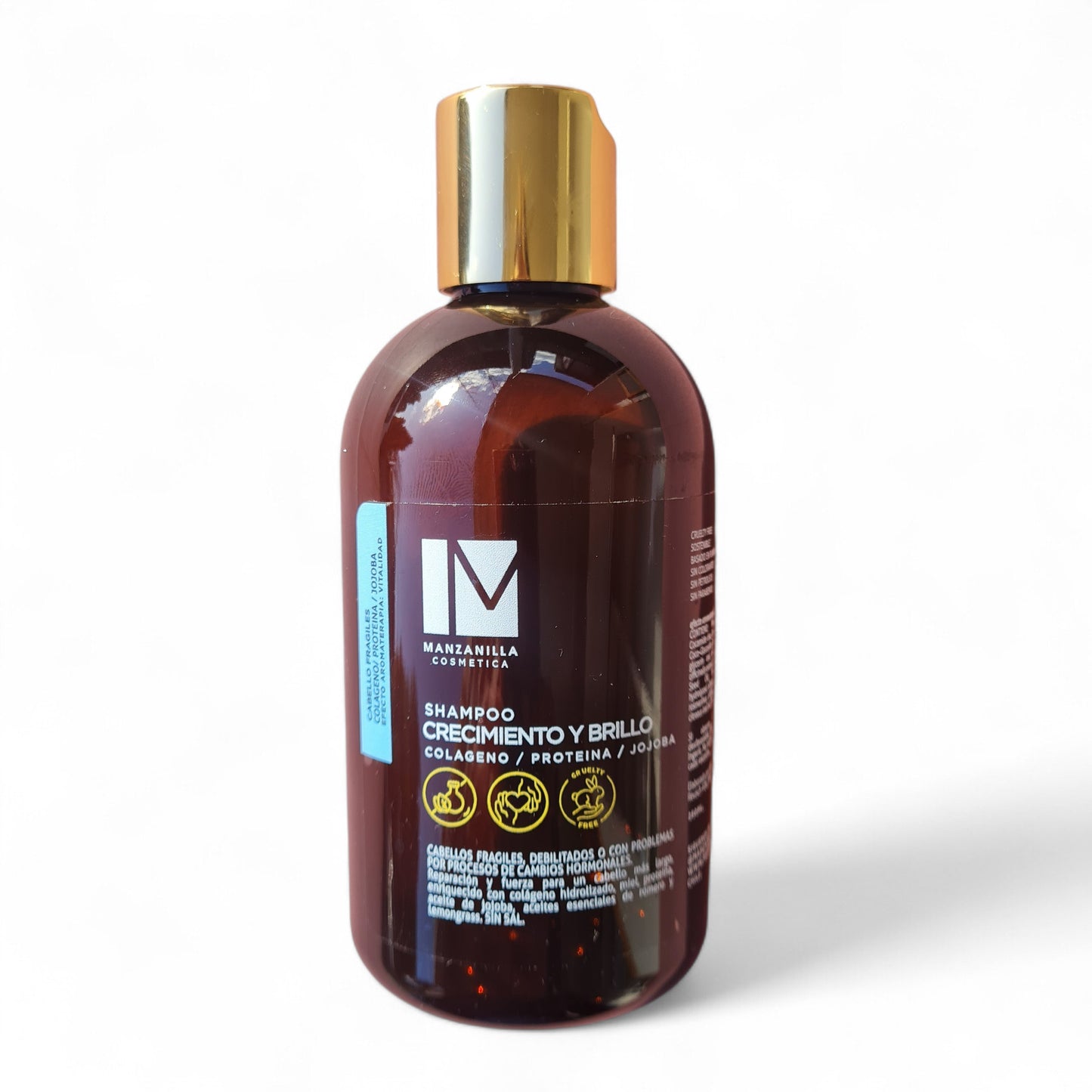 Shampoo Crecimiento & Brillo - Colageno, Proteina y Jojoba