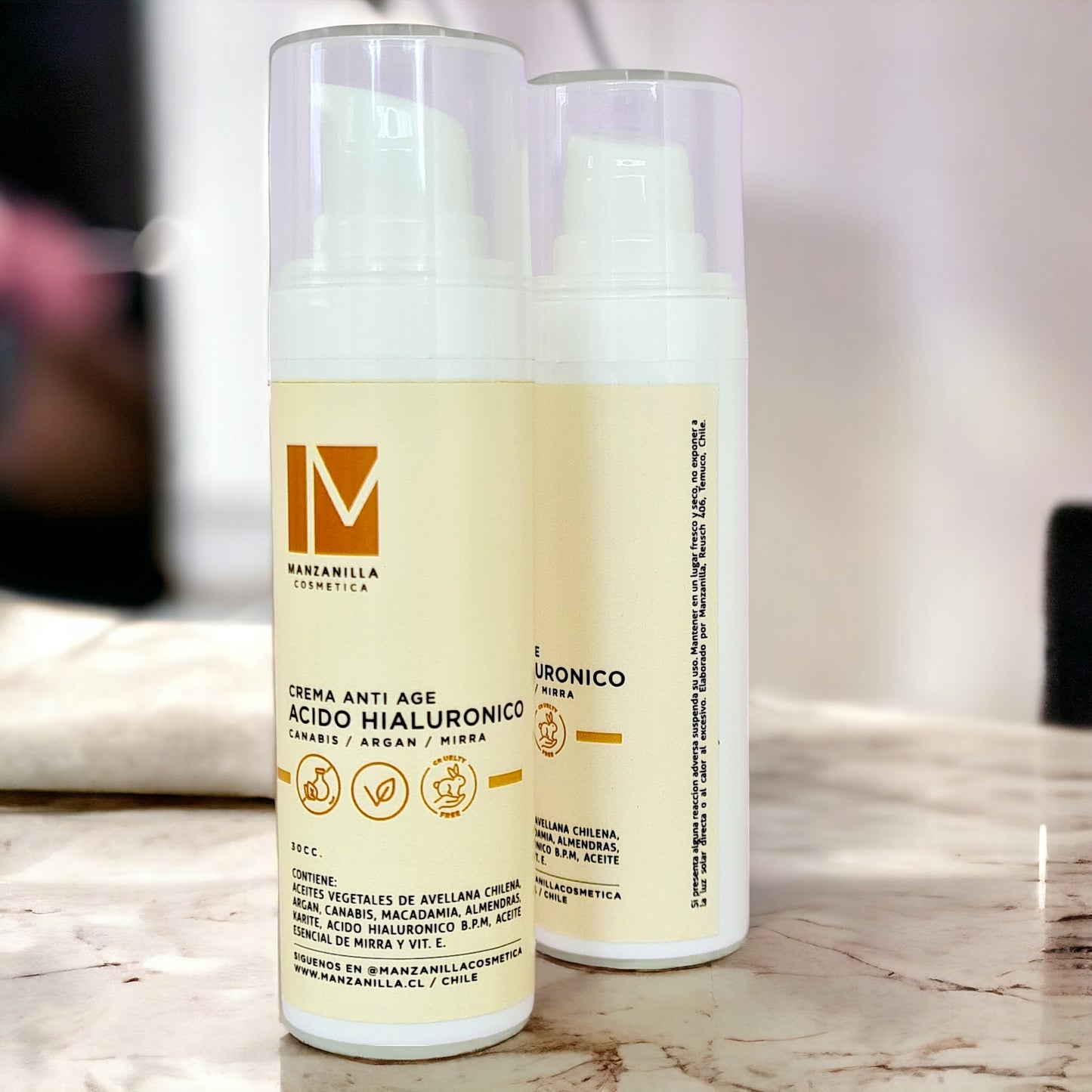 Crema Facial Ácido Hialurónico –  nutritiva, reparadora y anti-age.