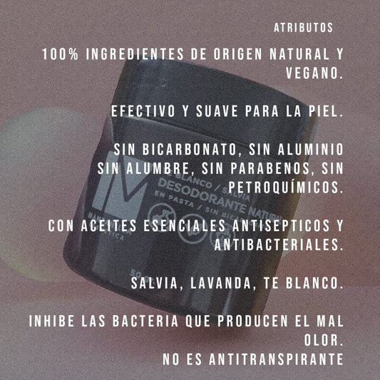 Desodorante en crema sin bicarbonato